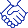 Blue Ribbon Roofing logo featuring a handshake, symbolizing trust and quality in residential roof repair services across Kansas City, MO.